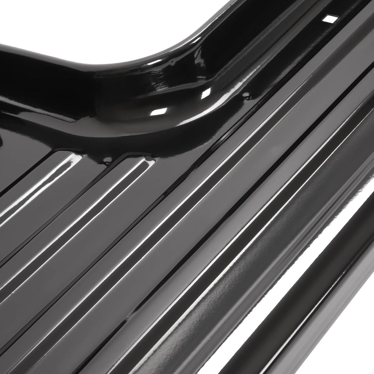 Running Board Pair Compatible with 1953-1956 Ford F100 2-Door Pickup Truck Short Bed Step Board Powder Coated Black Steel Left+Right