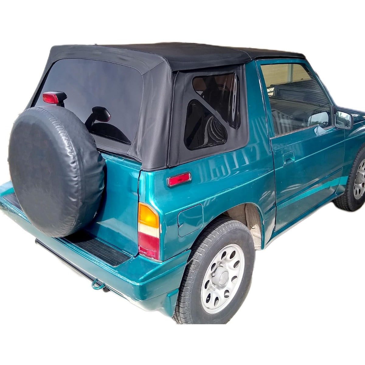 ECOTRIC Windows Soft Top Compatible with 95-98 Suzuki Sidekick Geo Tracker | Tinted; Compatible with 1995-1998 Suzuki Sidekick/Geo Tracker, Soft Top Upper Skins Trail Top Cover Black Waterproof