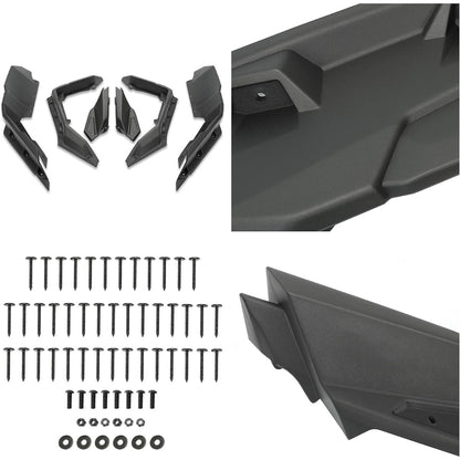 Kojem Fender Flares + Lower Half Door Panels Compatible with 2017-2023 Can Am Maverick X3 Max RR 1000 Max Turbo Complete Replacement for 715002973 715002903 (2 Packages)
