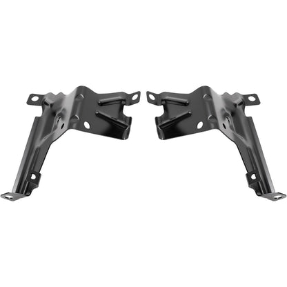 KUAFU Front Outer Bumper Bracket Compatible with 2007-2013 GMC Sierra 1500/2500 HD/3500 HD Replace for 15901539 GM1067182 15901538 GM1066182 Bumper Support Driver&Passenger Side