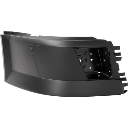 Bumper Corner Compatible with 2004-2018 Volvo VNL 300 430 630 670 730 780 Bumper Extension Corner w/Fog Light Hole Plastic ABS Painted Matte Black Right Side