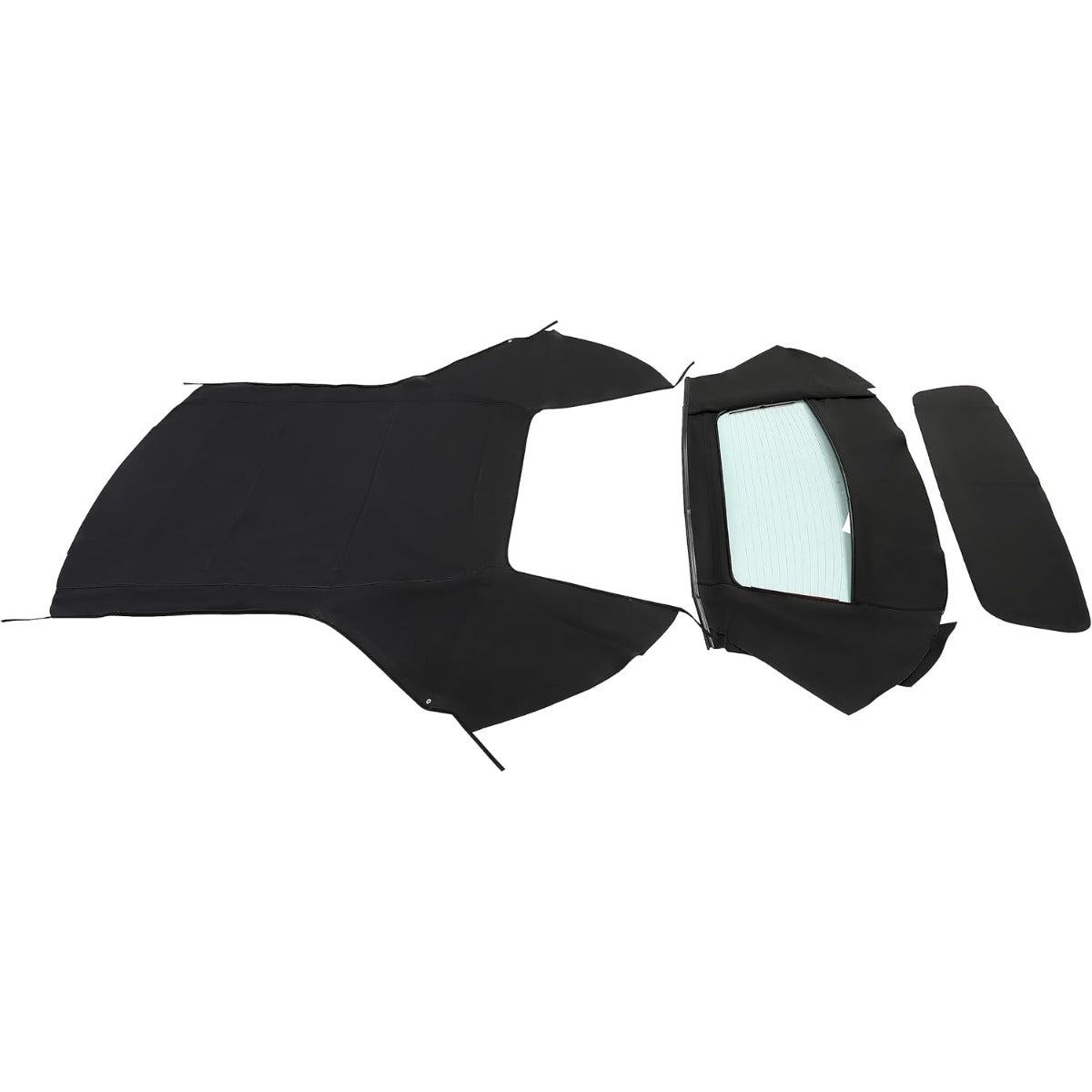 Convertible Soft Top w/Heated Glass Window for 1996-2006 Chrysler Sebring Dodge Stratus Durable Black