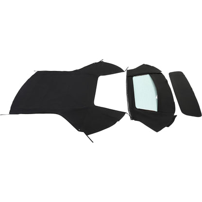 Convertible Soft Top w/Heated Glass Window for 1996-2006 Chrysler Sebring Dodge Stratus Durable Black