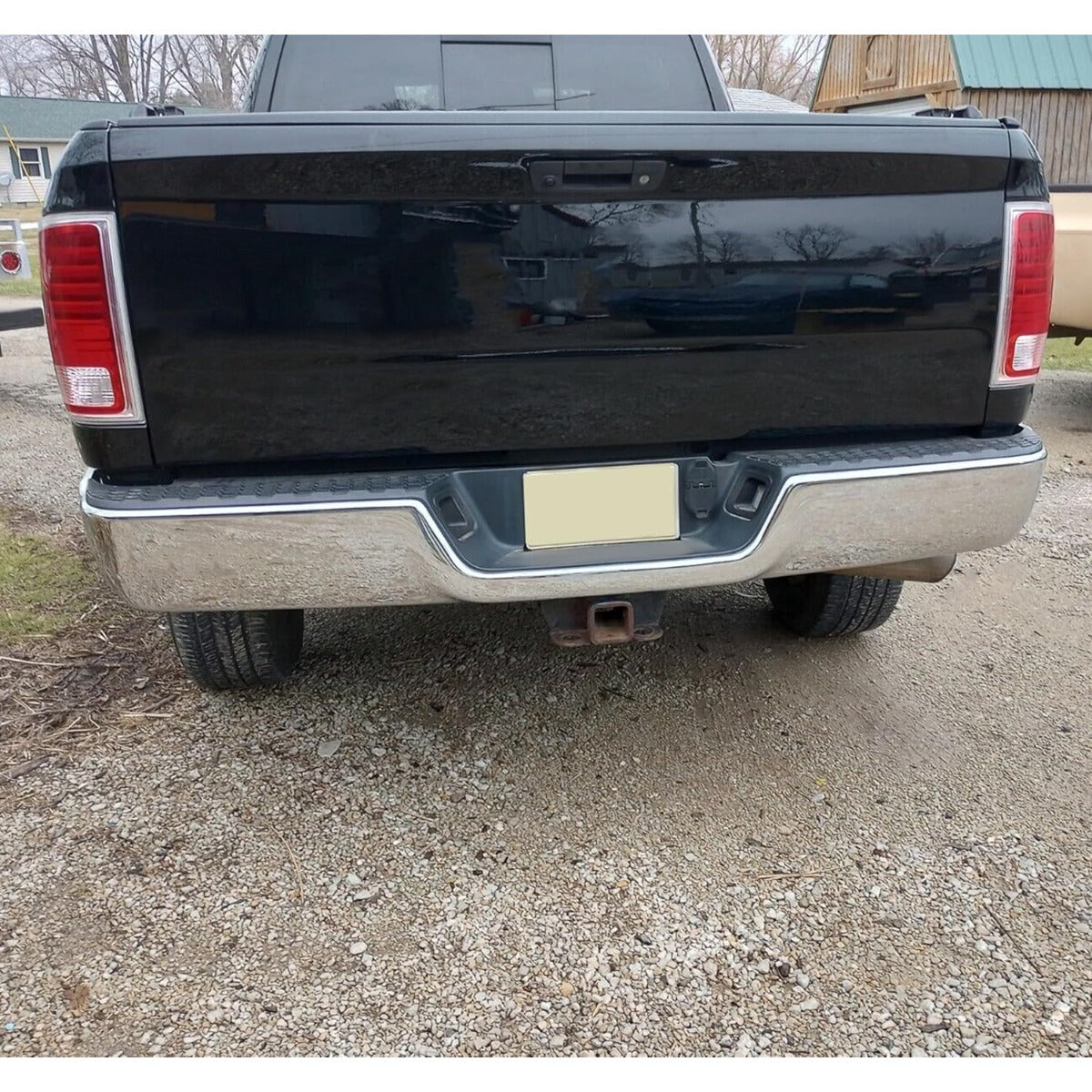 Rear Tailgate Shell Compatible with 2010-2022 Ram 1500 2500 3500 Replacement for CH1900129 Tail Gate Black Electrophoresis Steel LYAM-361S