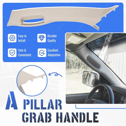 Front Left A Pillar Grab Handle Molding Trim Fits 2002-2010 Dodge Ram 1500 2500 3500 Pickup Truck Replacement for 1TE75BD1AA 5GR29TL2AF Driver Side Windshield Post Interior Trim Beige