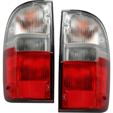 ECOTRIC Tail Light Pair Compatible with 1995-2000 Toyota Tacoma Pickup Trunk Taillight Tail Lamp Driver Left & Passenger Right
