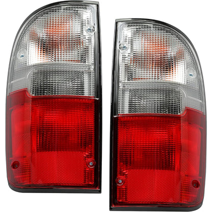 ECOTRIC Tail Light Pair Compatible with 1995-2000 Toyota Tacoma Pickup Trunk Taillight Tail Lamp Driver Left & Passenger Right