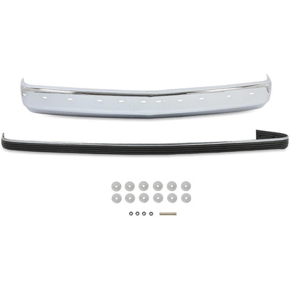 KUAFU Front Bumper Face Bar Trim Compatible With 1988-2000 Chevy Silverado GMC Sierra C/K 1500 2500 3500 Blazer Tahoe Suburban Yukon Impact Strip w/Molding Holes GM1002802 GM1057127 15574111 15574113