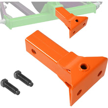 Sleeve Hitch Adapter Fit for 2 Inches Receiver Compatible with 3-Point Hitch Sub-Compact Tractor Steel Lawn Garden Farm Tractor Hitch Adapter Orange