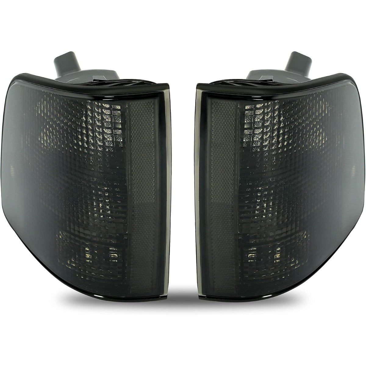 KUAFU Pair Tail Light Compatible with 1994-2004 Chevy Chevrolet S10/GMC Sonoma/Isuzu Hombre Replacement for 5978196 5978195 GM2801124 GM2800124 Taillights Rear Brake Lamp (Smoke Lens)