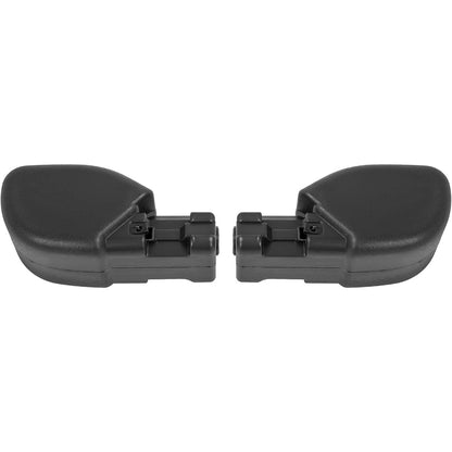 KUAFU Front & Pair Bumper End Cap Compatible with 1997-2006 Jeep Wrangler, 65th Anniversary Edition Bumper Corner Protection Replacement for 55155757AB, CH1004128, 55155756AB, CH1005128