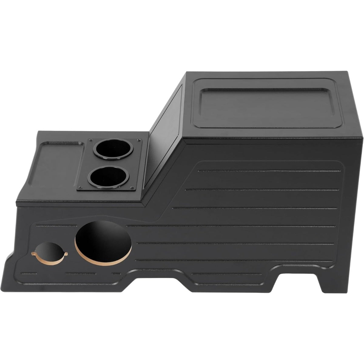 Center Console Subwoofer Box Compatible with 02-05 Dodge Ram | Crew /Single And Quad Cab MDF+Plastic(ABS) PVC Black Finish Black
