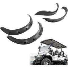 Wutist Golf Cart 4PCS Fender Flare Compatible with Icon Advanced EV and Evolution Forester 4 or 6 Passenger Seat Golf Cart Black ABS