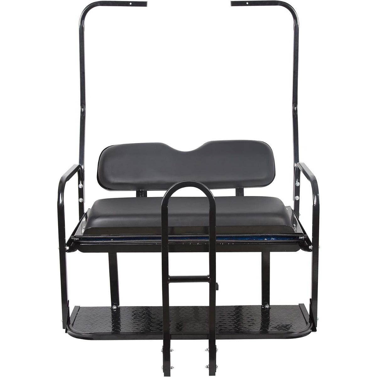 Black Rear Flip Back Seat Compatible with 1982-2000.5 Club Car DS Model Golf Cart 1102 LBS Weight Capacity Heavy Duty Steel Frame Flip Folding Rear Back Seat Kit LYA-100