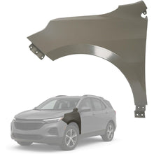 Front Left Fender Compatible with 2018-2024 Chevy Chevrolet Equinox Replace for 84172708 84751396 GM1240402 Wheel Liner Splash Fender Steel Electrophoresis Primed Gray Driver Side