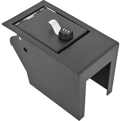 ALMULOO Center Console Lock Safe Gun Box Compatible with 2011-2019 Ford Explorer Powder Coated Heavy Duty Steel Console Organizer Locking Vault Storage with 3-Digit Combo Password