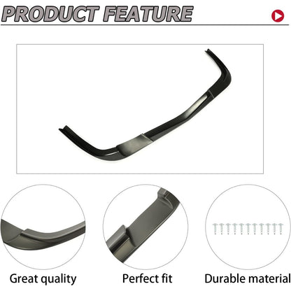 HECASA Lower Front Bumper Lip Compatible with 1997-2004 Chevrolet Chevy Corvette C5 Models Splitter Under Panel Spoiler Diffuser Protector Air Dam Chin ZR1 Style Black ABS Plastic