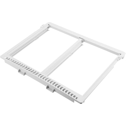 KUAFU 240364790 AP4393266 240364718 Replacement Refrigerator Crisper Shelf Frame Pan W/O Glass Cover Compatible with Electrolux Frigidaire Refrigerator Replace for 240364729 Drawer Cover White