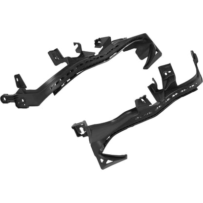 ALMULOO Front Bumper Bracket Compatible with 2018-2023 Subaru Crosstrek Plastic(PP+GF30) Black Replace For 57707FL010 57707FL000 SU1042106 SU1043106 Left and Right