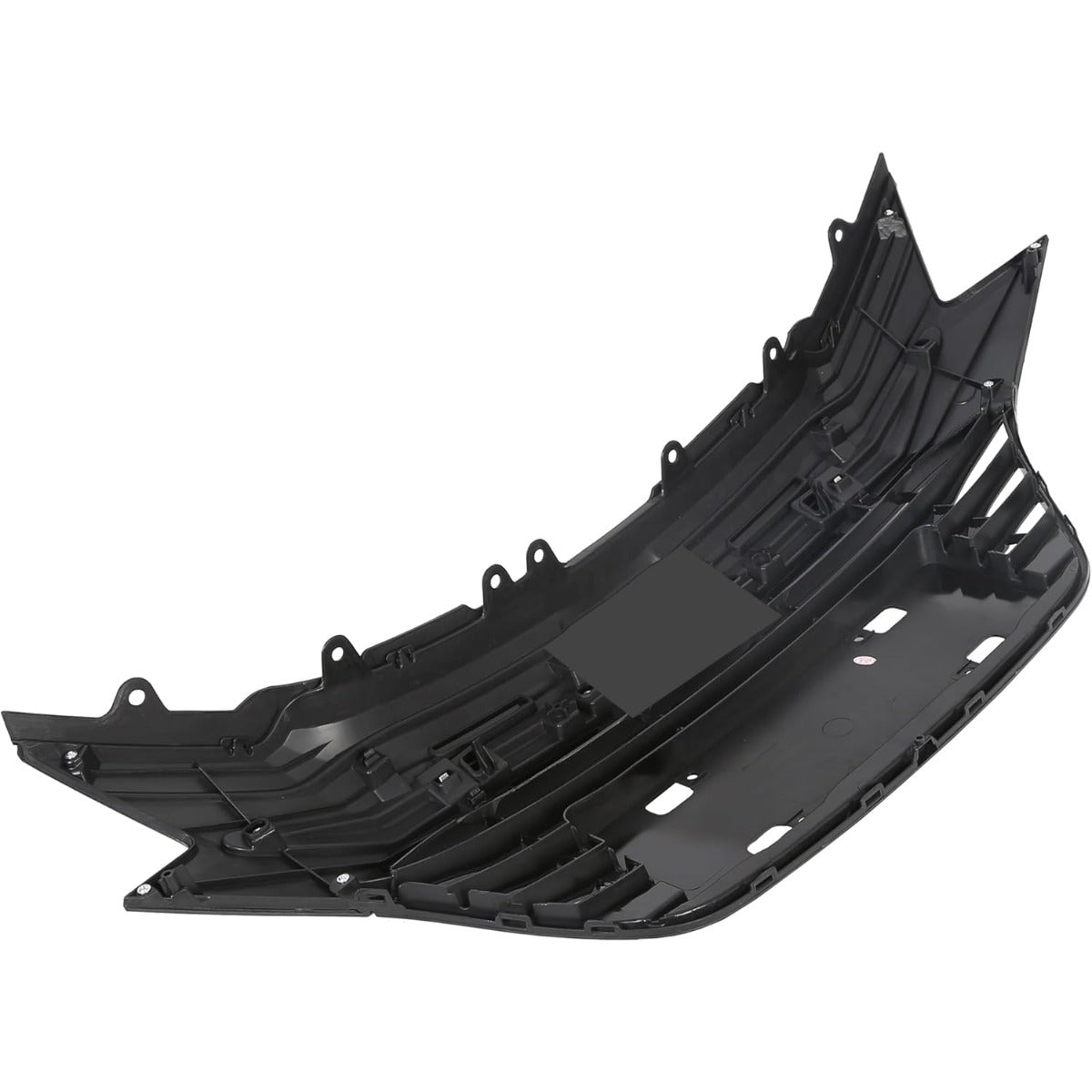 Front Upper Bumper Grille Compatible With 2016 2017 2018 Honda HRV HR-V Grill Assembly Chrome Glossy Black Replacement for 71121-T7W-A00
