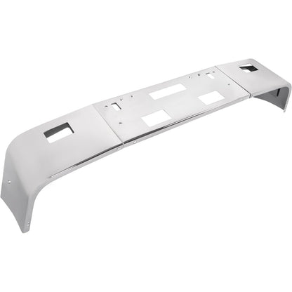 ALMULOO Front Bumper 3Pcs w/Tow, Vent, Fog Light Cut-outs