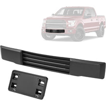 KUAFU Front Bumper Cover+License Plate Bracket Mount Compatible with 2015-2017 Ford F150 Models W/o Block Heater&Grille Shutters Replace for FO1044108, FO1068165, FO1044109, FL3Z17E810AA, FL3Z17A385A