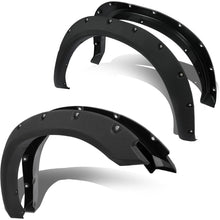 Fender Flares Compatible with 2009-2010 Dodge Ram 1500/2011-2018 Ram 1500/2019-2023 Ram 1500 Classic Fleetside, Truck Wheel Flares Wheel Cover Textured Black Rivet Style 4Pcs LYAP-247