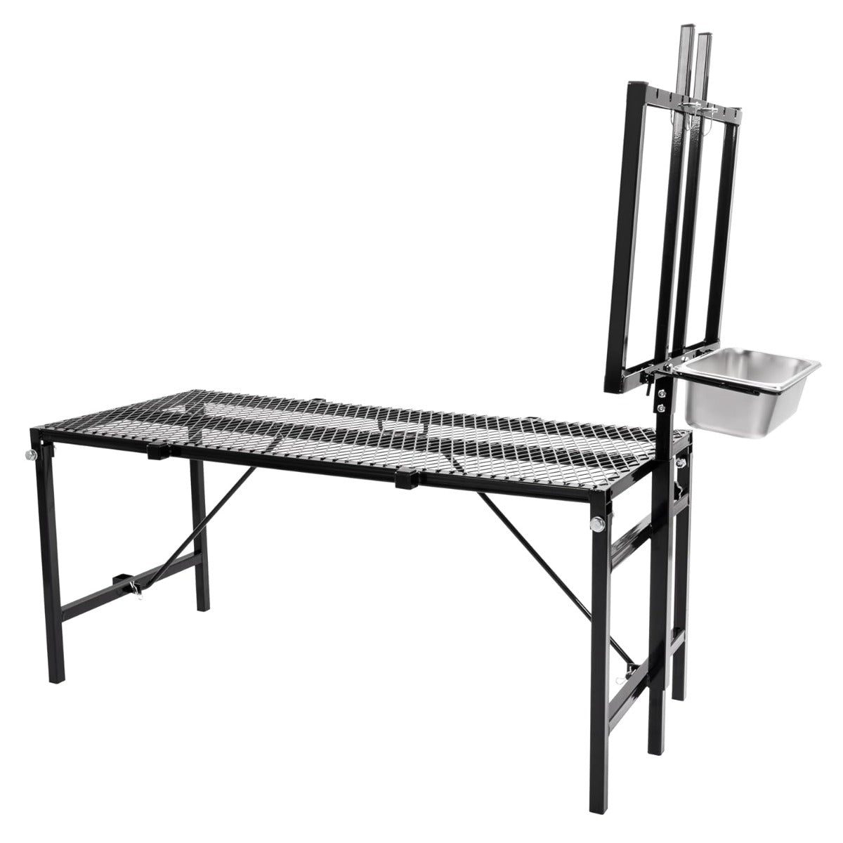 HECASA Sheep Milking Stand Livestock Feeder Rack Adjustable Headpiece