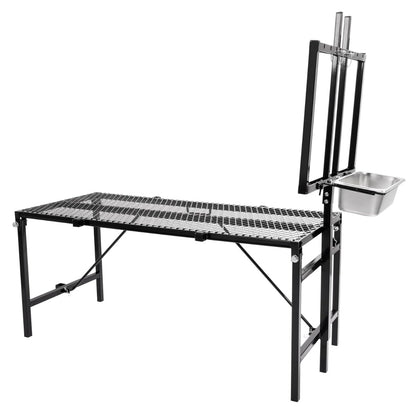 HECASA Sheep Milking Stand Livestock Feeder Rack Adjustable Headpiece