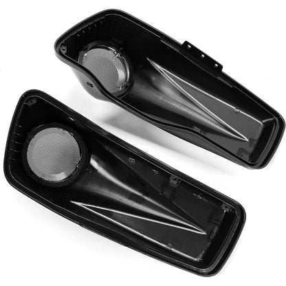 HECASA 6.5" Saddlebag Speaker Lids Compatible with 2014-2024 Harley Davidson Touring Road Glide Road King Electra Glide Street Glide Ultra-Classic Models FLT FLHT FLHTCU FLHRC Pair