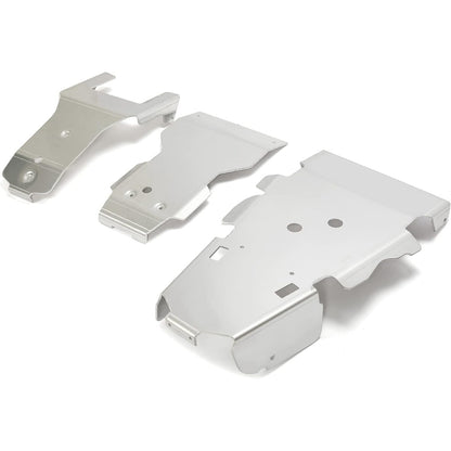 Full Belly Skid Plate Guard Aluminum Compatible with 2015-2019 Honda Rubicon IRS 500 520 Glide Swing Arm 3Pcs