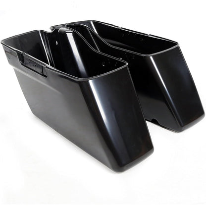 Black Hard Saddlebags Saddle Bags W/O Hardware  for 2014-2024 Harley Davidson Touring Models (Unpainted Saddlebags W/O Hardware)