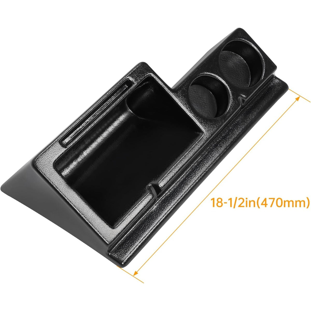 18 Inches Cab Caddie Compatible with John Deere Tractors 4050 4230 4240 4250 4430 4440 4450 4630 Replacement for AMX92005 Storage Organizer Container Box Black