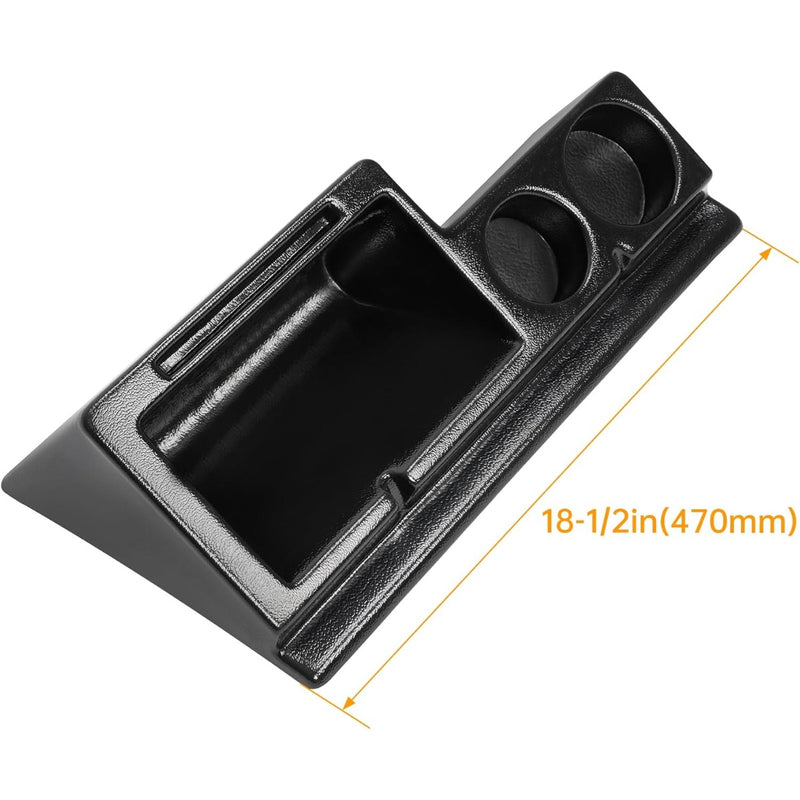 KUAFU 18" Cab Caddie Compatible with John Deere Tractors 4050 4230 4240 4250 4430 4440 4450 4630 Replacement for AMX92005 Storage Organizer Container Box Black