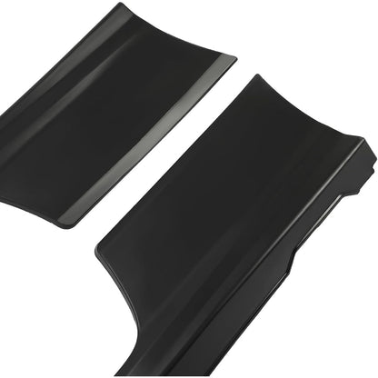 2Pcs Side Skirts Compatible with 2006-2011 Honda Civic Coupe 2-Door Rocker Panels Extension Body Kit PP Plastic Black