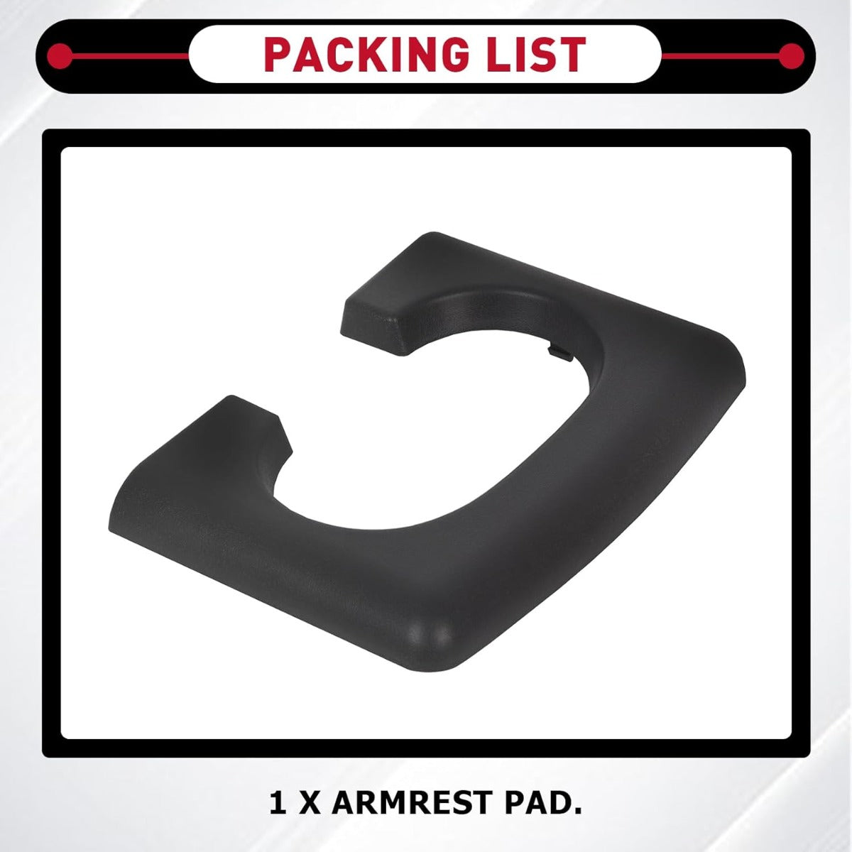 Center Console Cup Holder Armrest Pad Replacement Compatible with 2004-2014 Ford F150 Black