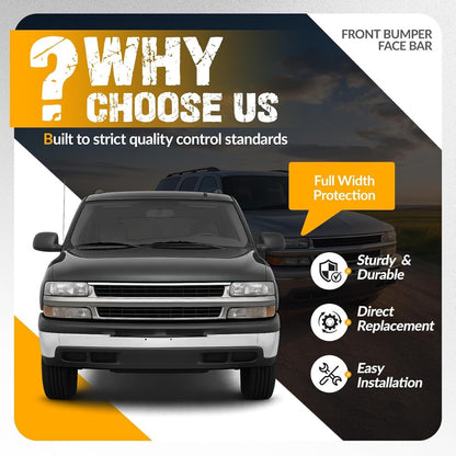 KUAFU Bumper Cover Split Design in 3Pcs Compatible with 00-06 Chevrolet