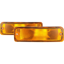 KUAFU Pair Turn Signal Light Compatible with 1989-1995 Toyota Pick-Up Truck 1990-1991 Toyota 4Runner SR5 (2 Wheel Drive Models) Right and Left Lamp Yellow Lens Replacement for TO2521107 TO2520105