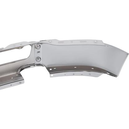 ALMULOO Front Bumper Face Bar Compatible with 2004 2005 Ford F-150 W/O Fog Light Holes Replace For 4L3Z17757AA FO1002388 Modular Design-3Pcs Steel Chrome Silvery