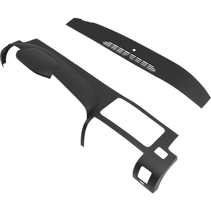Dashboard Cover Compatible with 2007-2013 Chevrolet Silverado GMC Sierra Does Not Fit LTZ/Denali/SLT Models Fits Dual Glovebox Style Dashes Only Plastic(ABS) Painted+Textured Matte Black