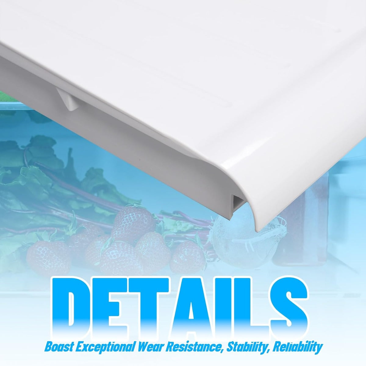 HECASA WR32X10398 Crisper Pan Cover Compatible with GE Hotpoint Refrigerator that are 14cf 15cf 17cf Vegetable Drawer Crisper Cover Replacement for WR32X1094 PS890565 AP3426095