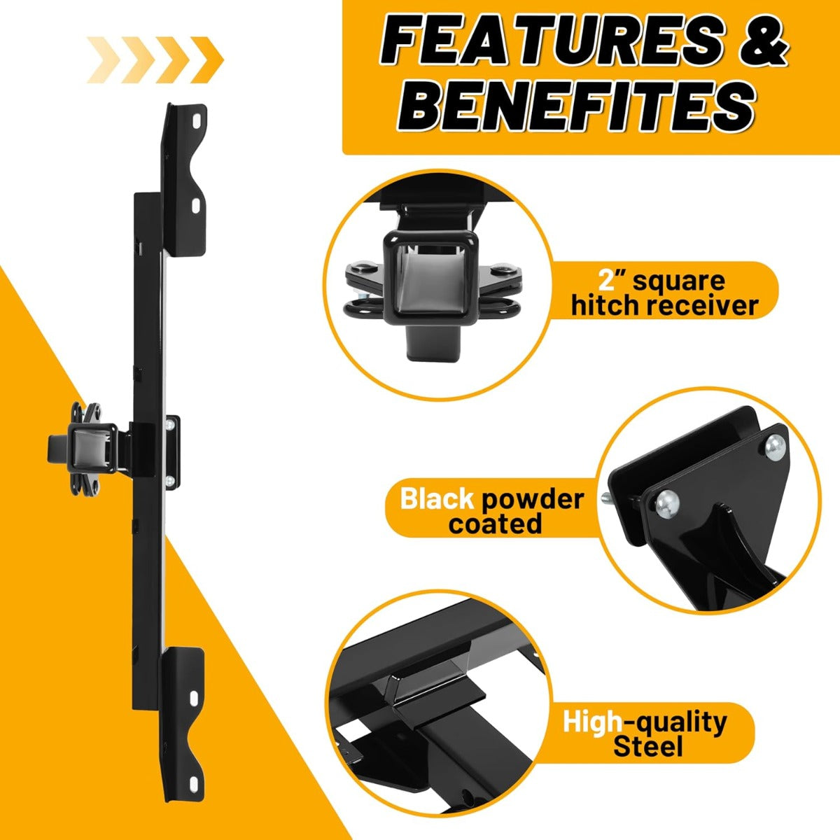 Kojem Class 3 Trailer Tow Hitch Compatible with 2012-2019 Mercedes-Benz