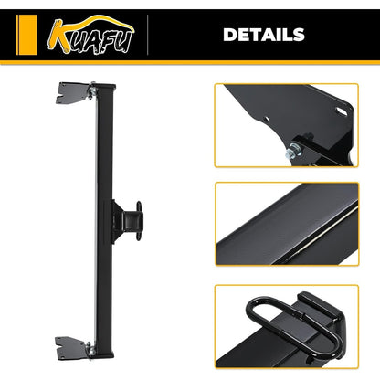 2-Inch Receiver Class 3 Trailer Hitch Compatible with 2018-2024 Volkswagen Tiguan All Black Towing Hitch Receiver