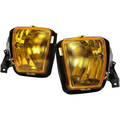 HECASA 2Pcs Fog Lights Compatible with 2013-2022 Ram 1500/1500 Classic Replacement for 68104821AC 68104820AC Front Bumper Driving Lamp w/Bulbs Yellow Lens LH & RH