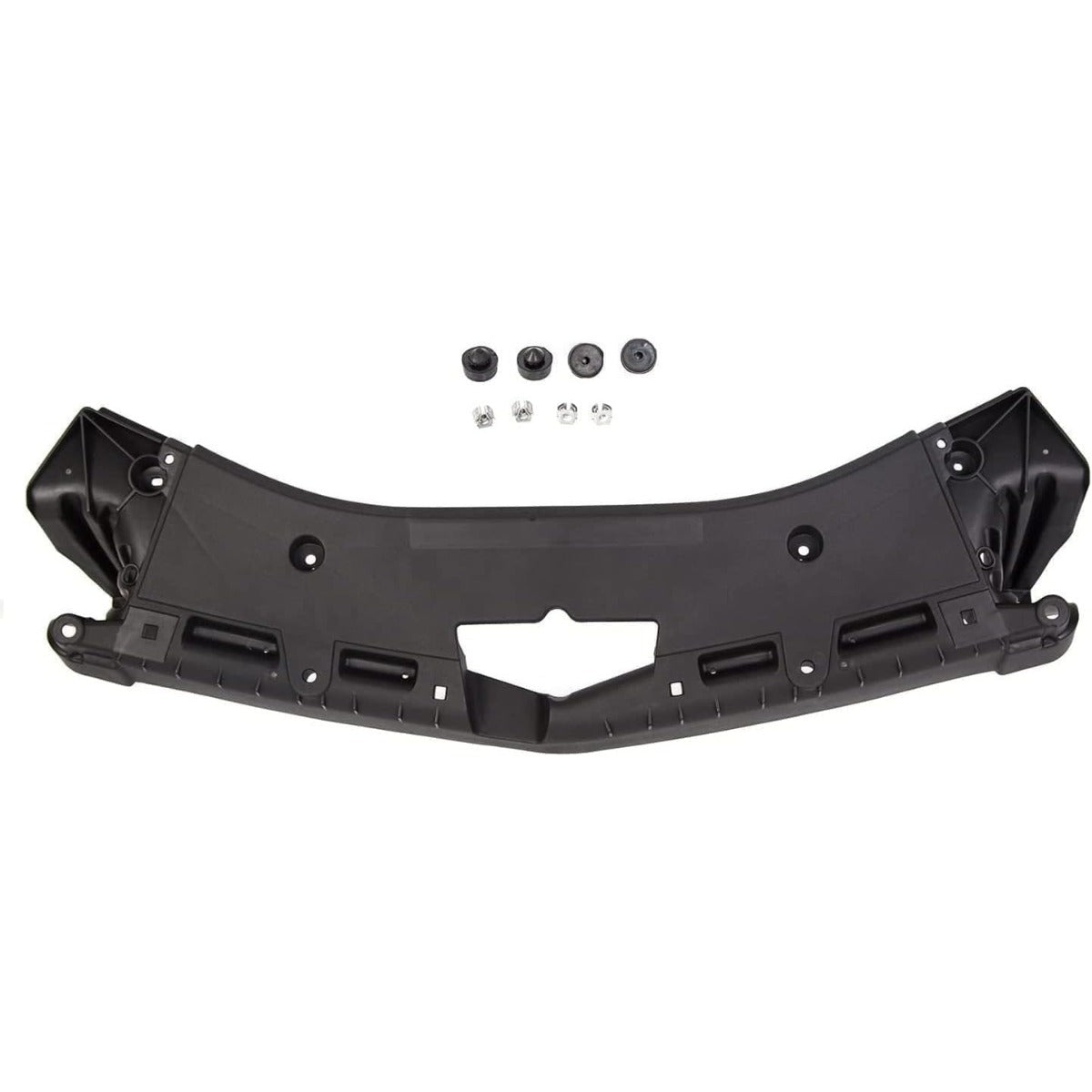 ALMULOO Front Bumper Bracket Compatible with 2010-2017 Chevrolet Equinox GMC Terrain Replacement for 23507949 Plastic PET Black