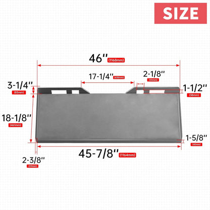 3/8 Inches Skid Steer Attachment Plate Quick Attach Mount Plate Compatible with Bobcat Kubota Skid Steers and Tractors Steel LYA-081-10