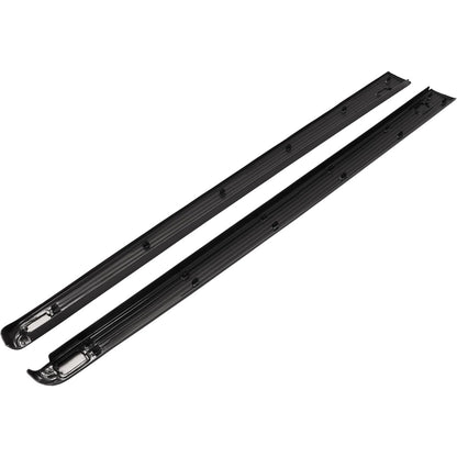 ALMULOO 6Ft 3/4' Truck Bed Side Rail Cover Compatible with 2002-2016 Ford F250 F350 F450 F550 Super Duty Plastic Black Textured Rail Caps Protector Molding Replace for 2C3Z99291A40BAA 2C3Z99291A41BAA