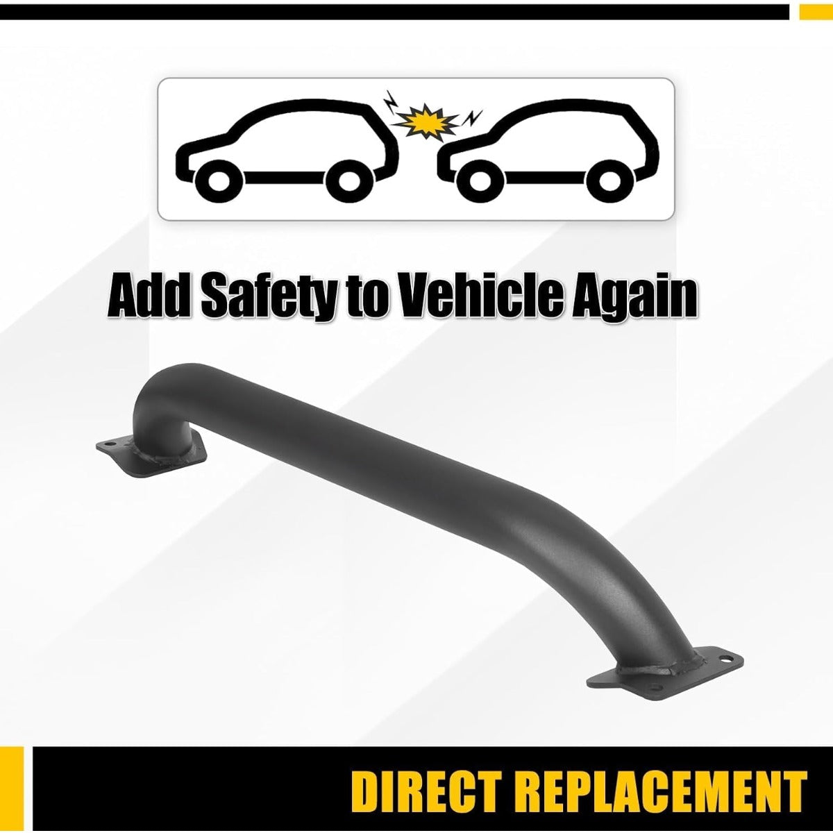 KUAFU 3-1/8 Inch Height Brush Guard Compatible With 2018-2026 Jeep Wrangler JL 2020-2026 Gladiator JT 82215351 Rubicon Brush Guard Front Bumper Grille Guard Protector Brush Push Bar
