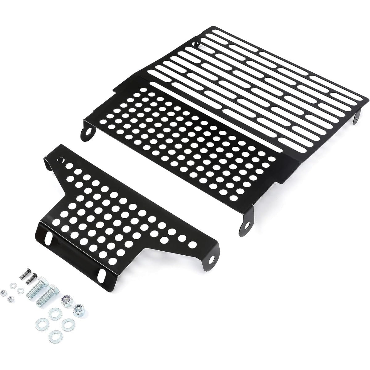 Brush Guard Insert Compatible with Kubota L3560 L4060 L4760 L5060 L5460 L6060 Tractor Grille Insert Electrophoresis Heavy Duty Steel (Black)