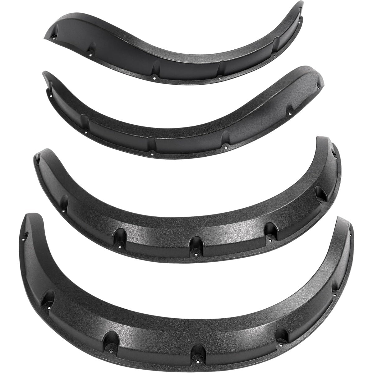 Wutist Golf Cart 4PCS Fender Flare Compatible with Icon Advanced EV and Evolution Forester 4 or 6 Passenger Seat Golf Cart Black ABS